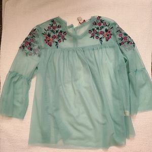 Arizona Jean Co Mesh Top